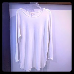 MICHAEL KORS white long sweater/tunic size L